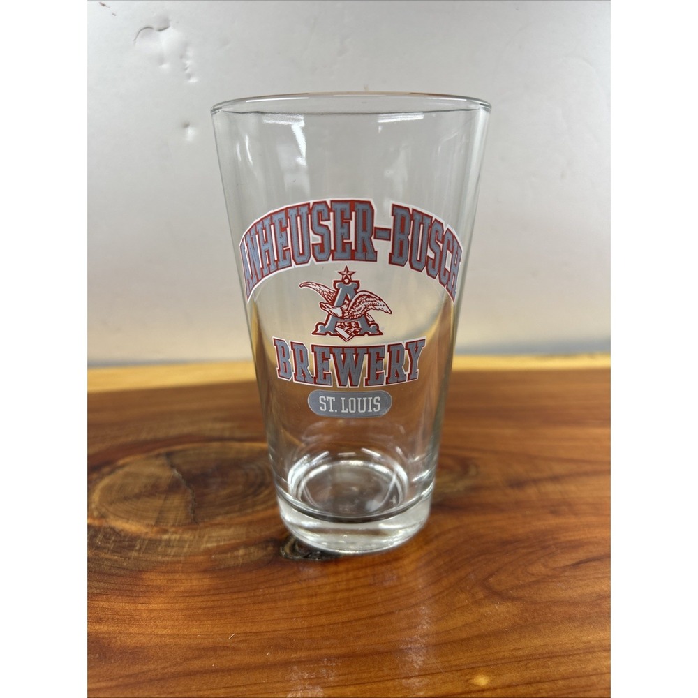 Anheuser-Busch Brewery ST. LOUIS 6" Pint Glass Drinking Glass